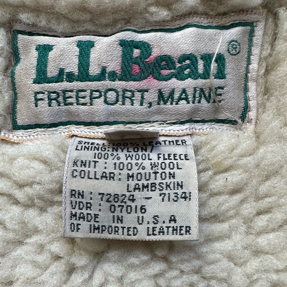 L.L. Bean Jackets & Coats Vintage Ll Bean Leather Bomber Jacket